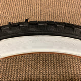 BICYCLE TIRE 26 X 2.125 KNOBBY WHITE WALL FIT SCHWINN & OTHERS NEW