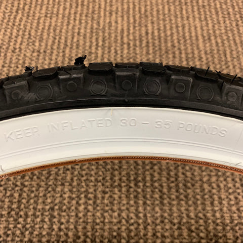 schwinn bicycle tires for sale BICYCLE TIRE 26 X 2.125 KNOBBY WHITE WALL FITS SCHWINN & OTHERS NEW – Bicycle Heaven