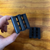 2" X 2" TRICYCLE PEDALS BLACK 3/8" ID FITS ELGIN COLSON MURRAY HUFFY VINTAGE NOS