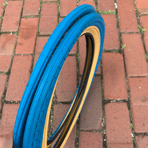 BICYCLE TIRES BLUE 16 X 1.75 CARLISLE USA VINTAGE NOS FIT MANY BIKES