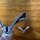 2 NOS HURET LUXE BICYCLE 3/8" X 26 THREAD WING AXLE NUTS SCHWINN WHEEL RIM HUB