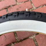 BICYCLE TIRES 20 X 2.125 KNOBBY WHITE WALL FIT SCHWINN STING-RAY & OTHERS NEW
