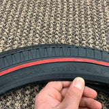 SCHWINN APPLE KRATE GRIPPER SLIK RED LINE TIRE NEVER USED WITH TUBE