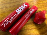 OLD SCHOOL PERFORMER BMX BICYCLE PAD SET RED VINTAGE NOS