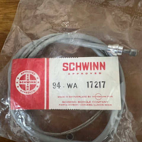 schwinn bicycle cables SCHWINN APPROVED SPLIT DERAILLEUR CABLE FITS ROAD BIKES AND OTHERS NO 17217 NOS