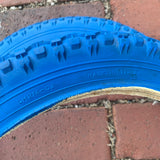 VINTAGE BICYCLE TIRES BLUE WALL 16 X 1.75 FIT OLD SCHOOL BMX NOS NEW