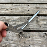 BMX BICYCLE SEAT POST 22.2 STEEL CHROME BENT STYLE FOR OLD SCHOOL BMX & OTHERS