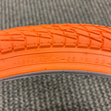 BICYCLE TIRES 20 X 1.95 ORANGE WALL FITS OLD SCHOOL BMX MONGOOSE SCHWINN OTHERS