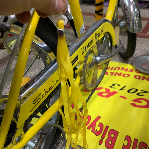 BICYCLE STREAMERS YELLOW FITS MANY BIKES SCHWINN SEARS HUFFY AND OTHER –  Bicycle Heaven