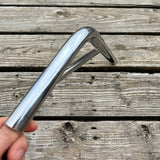 BMX BICYCLE SEAT POST 22.2 STEEL CHROME BENT STYLE FOR OLD SCHOOL BMX & OTHERS