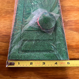 HUFFY BICYCLE SISSY BAR HEAD COVER PAD GREEN GLITTER VINTAGE NOS NEVER USED