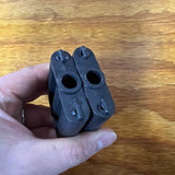2" X 2" TRICYCLE PEDALS BLACK 3/8" ID FITS ELGIN COLSON MURRAY HUFFY VINTAGE NOS