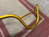 GOLD BMX HANDLEBAR STEEL FITS OLD MID NEW SCHOOL GT MONGOOSE SCHWINN & OTHER NOS