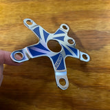 OLD SCHOOL BLUE SUGINO BMX 110 BCD SPIDER SUGINO SUNTOUR CHAINRING CHAINWHEEL