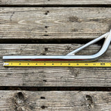BMX BICYCLE SEAT POST 22.2 STEEL CHROME BENT STYLE FOR OLD SCHOOL BMX & OTHERS