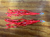 BICYCLE STREAMERS RED FIT MANY BIKES SCHWINN SEARS HUFFY AND OTHERS