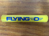 OLD SCHOOL YELLOW FLYING 0 BMX BIKE FRAME TOP TUBE PAD VINTAGE NOS