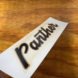 SCHWINN PANTHER BICYCLE CHAIN GUARD DECAL AUTHENTIC NOS