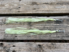 BICYCLE STREAMERS QUALITY FOR SCHWINN & OTHERS LIME GREEN VINTAGE NOS
