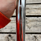 BMX BICYCLE SEAT POST 22.2 STEEL CHROME BENT STYLE FOR OLD SCHOOL BMX & OTHERS