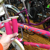 BMX BICYCLE GRIPS PINK FOR SCHWINN PREDATOR & OTHERS VINTAGE NOS