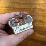 ROADMASTER LAPEL PIN VINTAGE BICYCLE STEEL METAL BRASS NOS