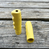 VINTAGE YELLOW TRICYCLE GRIPS 3/4" ID, 3-1/2" LONG FITS COLSON AMF ELGIN HUFFY NOS