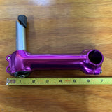 BICYCLE HANDLE BAR STEM FITS OLD SCHOOL MOUNTAIN BIKE 1990S PURPLE 21.1