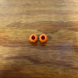 CROWN BICYCLE TIRE VALVE CAPS ORANGE FITS SCHWINN STINGRAYS & OTHERS VINTAGE