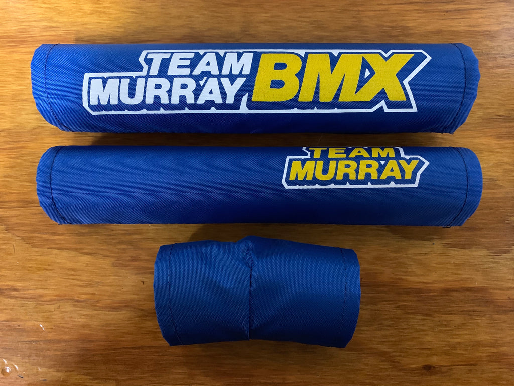 OLD SCHOOL BMX BICYCLE PAD SET TEAM MURRAY BLUE / YELLOW / WHITE VINTA – Bicycle Heaven