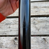 BMX BICYCLE SEAT POST 22.2 STEEL BLACK BENT STYLE FOR OLD SCHOOL BMX & OTHERS