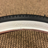 BICYCLE TIRE 20 X 1.75 WHITE WALL FITS SCHWINN HUFFY SEARS MURRAY & OTHERS NEW