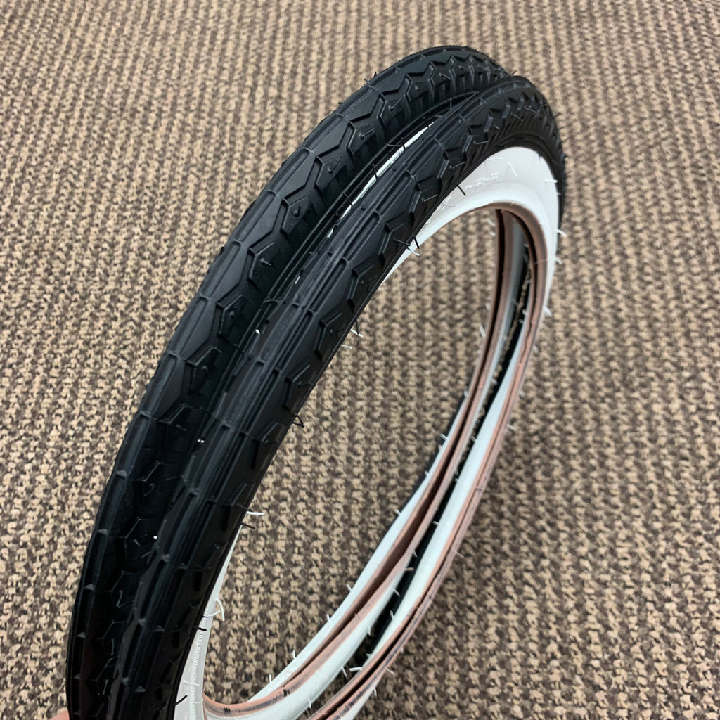 BICYCLE TIRES WHITE WALLS FIT SEARS HUFFY ROADMASTER 16 X NEW
