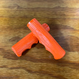 HUNT-WILDE SCHWINN STINGRAY ORANGE KRATE GRIPS / LEVER COVERS / FLAG VALVE CAPS