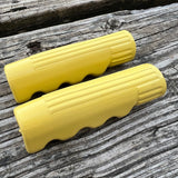 VINTAGE YELLOW TRICYCLE GRIPS 3/4" ID, 3-1/2" LONG FITS COLSON AMF ELGIN HUFFY NOS