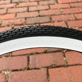 BICYCLE TIRE FIT SCHWINN 24 X 1-3/4 S-7 WHEELS FLEET STARLET WHITE WALL NEW