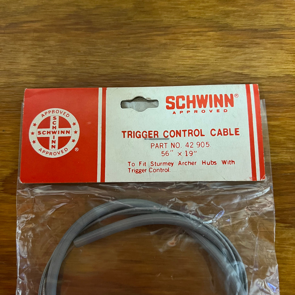 SCHWINN APPROVED TRIGGER CONTROL CABLE NO 42905 VINTAGE NOS