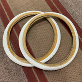 HWA FONG BMX WHITE TIRES 86 87 88 GT PRO PERFORMER HARO FREESTYLE BMX OLD SCHOOL NOS