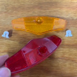 BICYCLE WHEEL REFLECTORS AMBER RED FIT SCHWINN SEARS