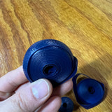 BICYCLE HANDLE BAR TAPES & PLUGS DARK BLUE HUNT WILDE FIT SCHWINN RARE