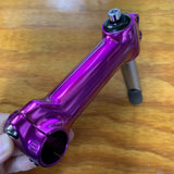 BICYCLE HANDLE BAR STEM FITS OLD SCHOOL MOUNTAIN BIKE 1990S PURPLE 21.1