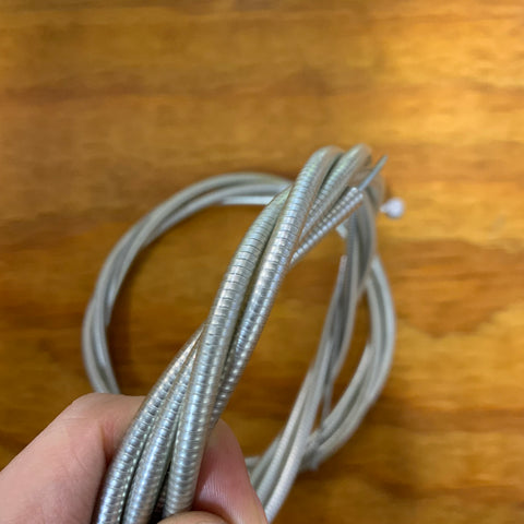 OLD SCHOOL BMX CLEAR FRONT REAR BRAKE CABLES FITS MONGOOSE CALIFORNIAN NOS