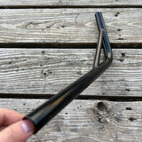 BMX BICYCLE SEAT POST 22.2 STEEL BLACK BENT STYLE FOR OLD SCHOOL BMX & OTHERS