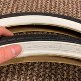 BICYCLE TIRES WHITE WALLS 26 X 1.75 MIDDLE WEIGHT SEARS MURRAY ROADMASTER OTHERS