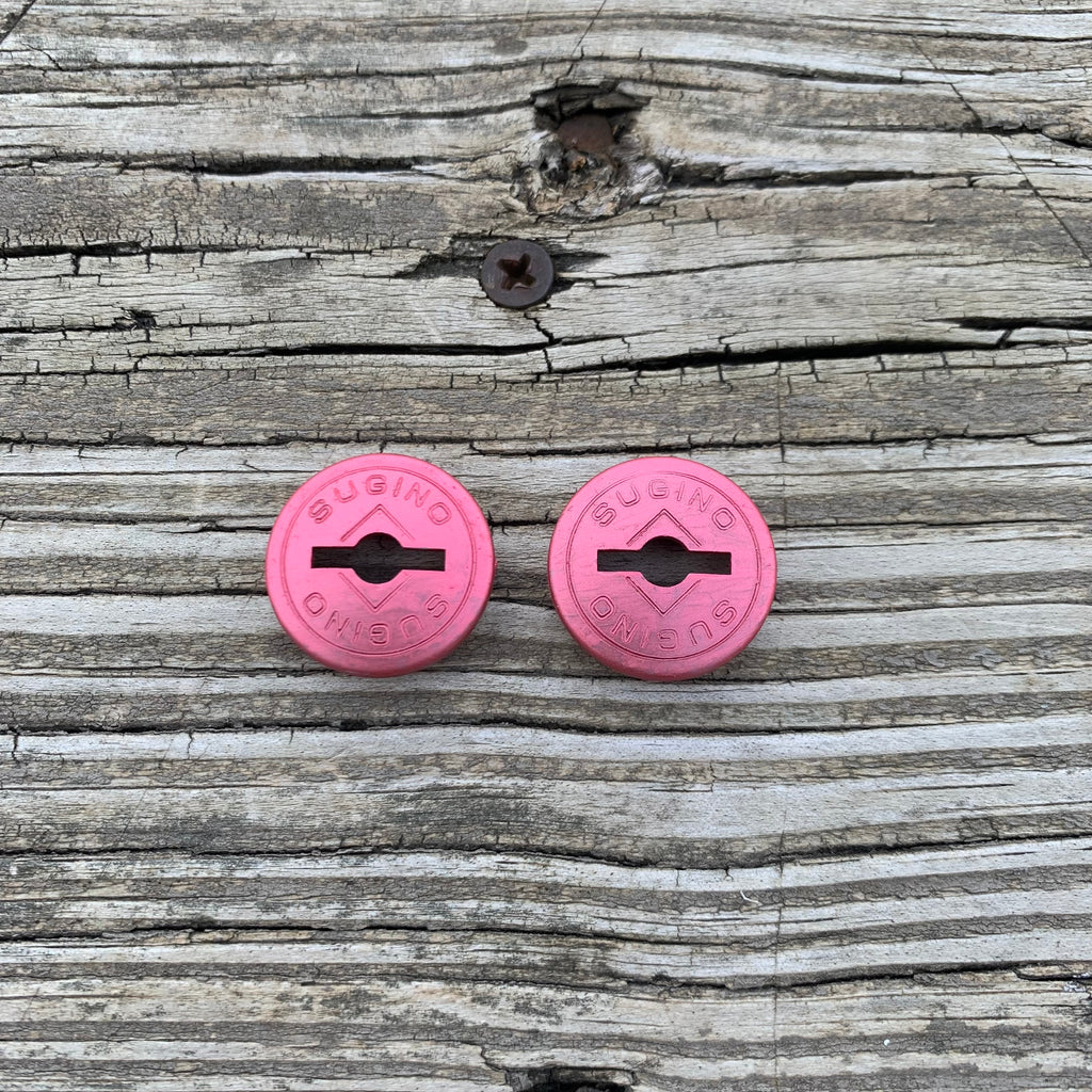 SUGINO BMX "CRANK DUST CAPS" RADBERRY 80-87 OLD SCHOOL FITS CT MAXY CROSS SUPER GT NEW