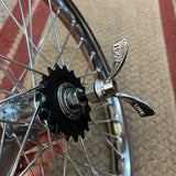 2 NOS HURET LUXE BICYCLE 3/8" X 26 THREAD WING AXLE NUTS SCHWINN WHEEL RIM HUB