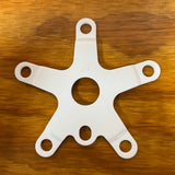 OLD SCHOOL WHITE BMX CHAINRING 110 BCD SPIDER FITS SUGINO SUNTOUR GT & OTHERS