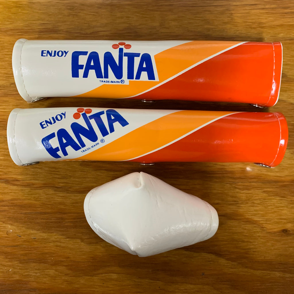 OLD SCHOOL BMX BICYCLE PADS ENJOY FANTA VINTAGE SET NOS