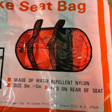 VINTAGE BIKE SEAT BAG SAFETY GLOW ORANGE FOR MANY BIKES NOS