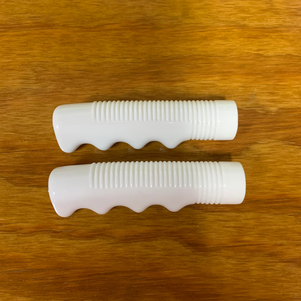 schwinn bicycle handle grips FLAME SOFT COMFORT FOR CHOPPER RAT ROD BIKES & OTHERS NEW Grey or Clear. BICYCLE GRIPS VINTAGE STYLE FITS